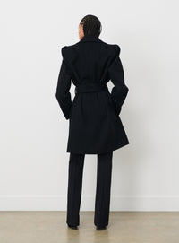 RHW Coat Midi - Black