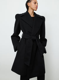 RHW Coat Midi - Black
