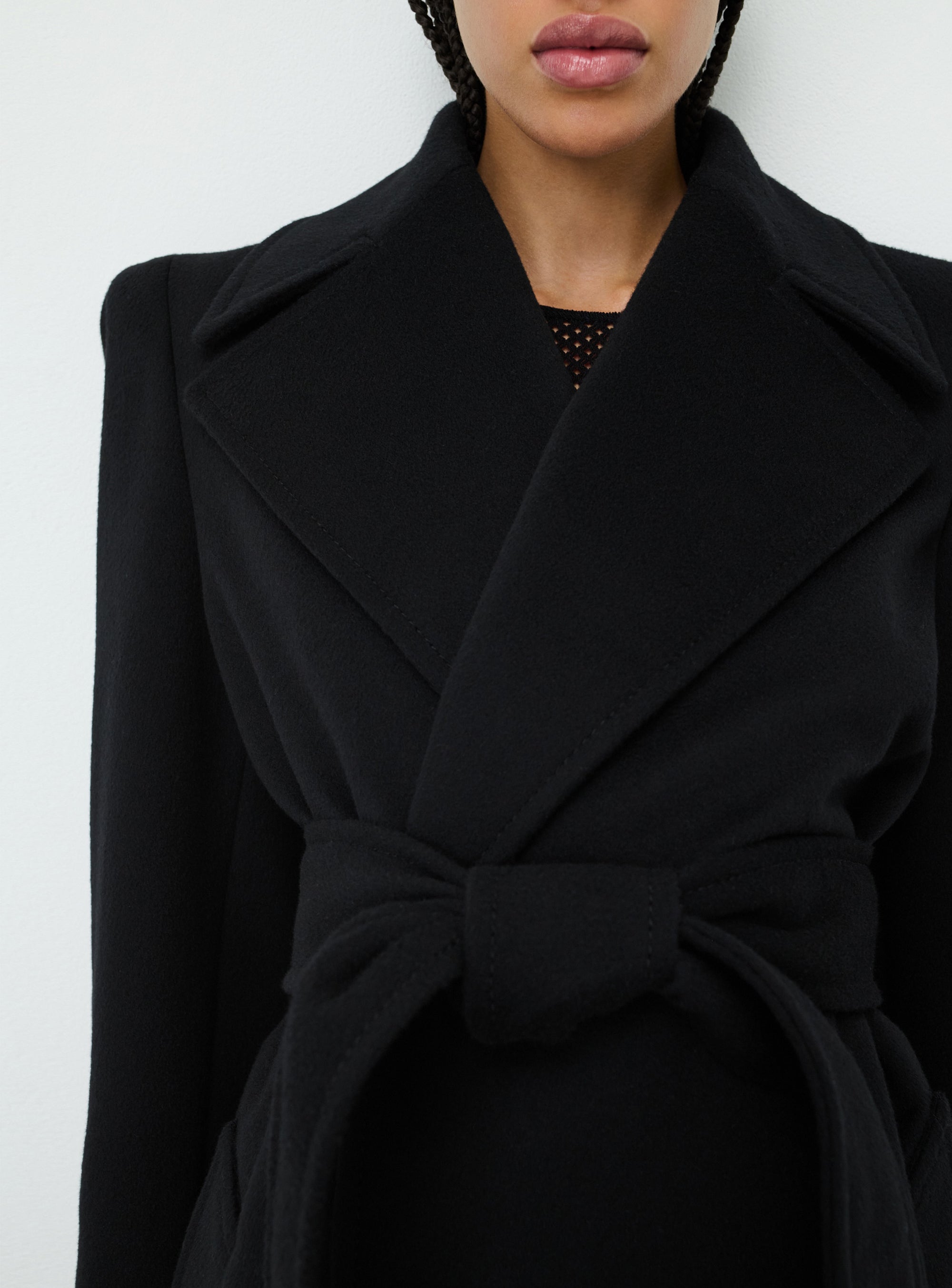 RHW Coat Midi - Black