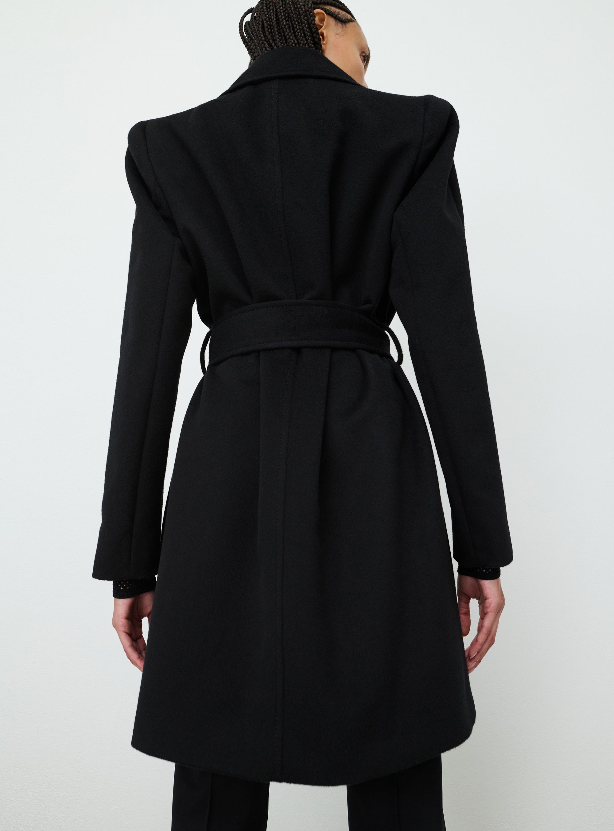 RHW Coat Midi - Black