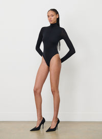 RHW Long Sleeve Bodysuit - Black
