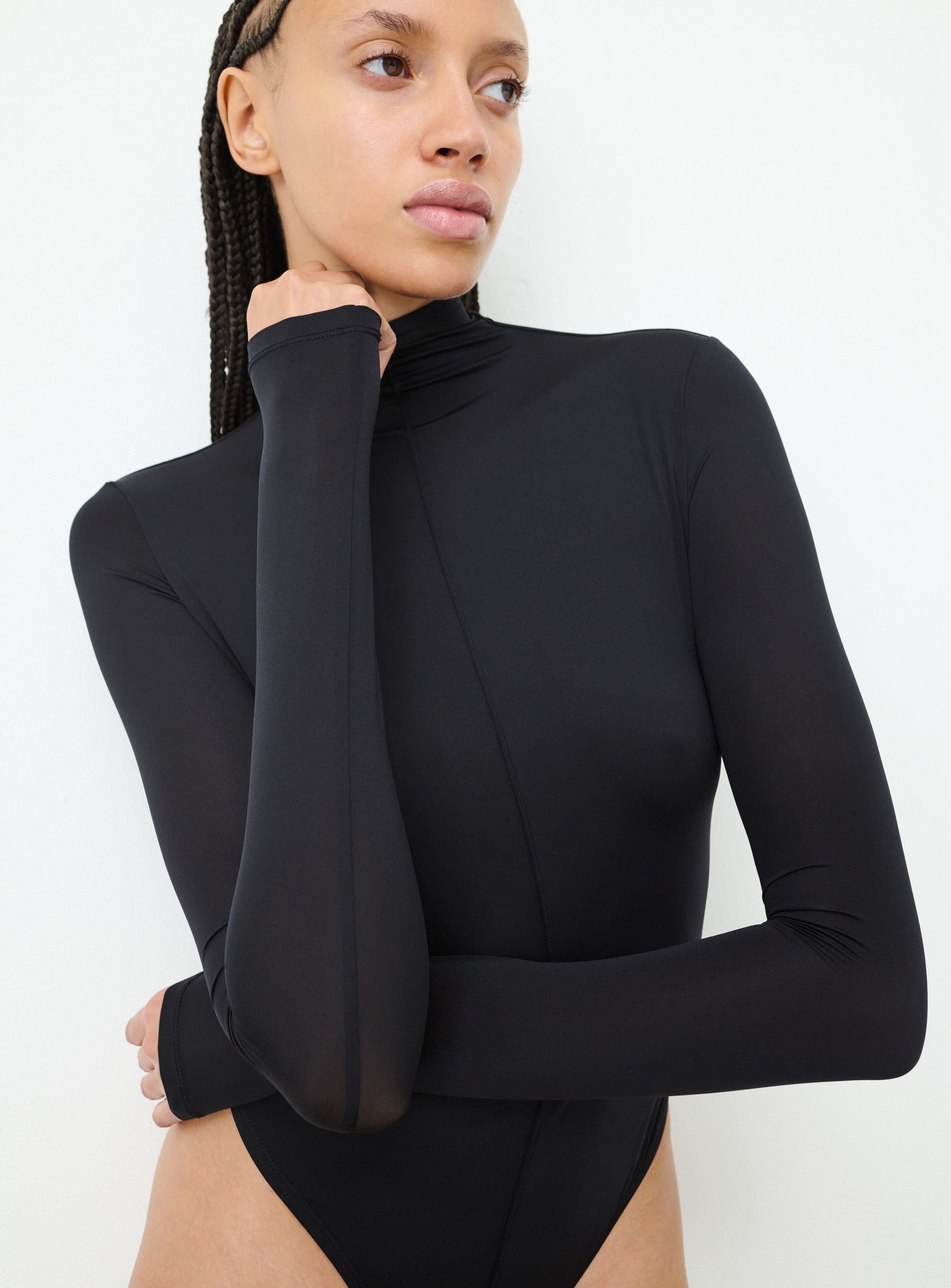 RHW Long Sleeve Bodysuit - Black