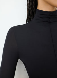 RHW Long Sleeve Bodysuit - Black