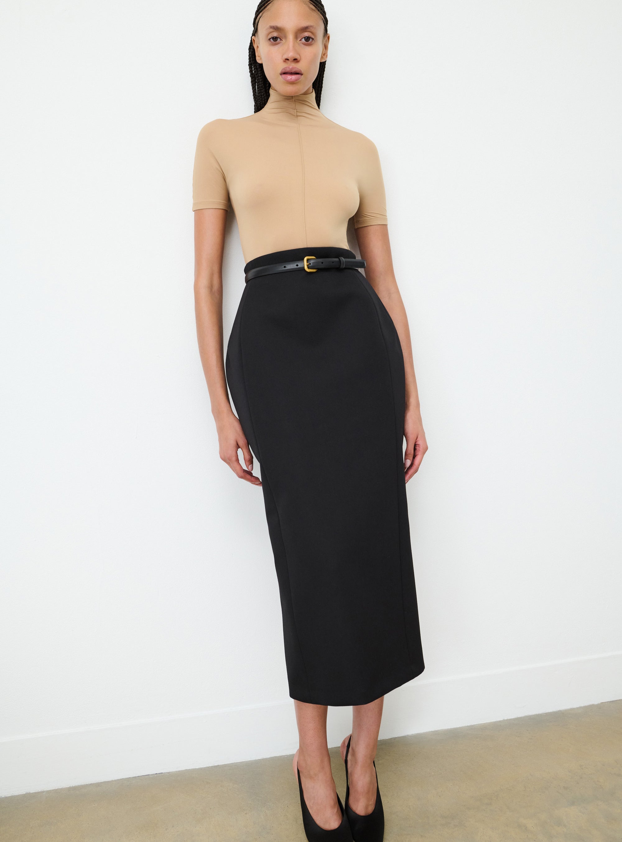 RHW Sculpted Skirt - Black