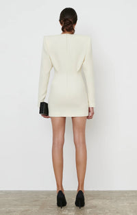 RHW V-Neck Dress Mini - Ivory