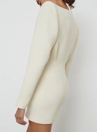 RHW V-Neck Dress Mini - Ivory