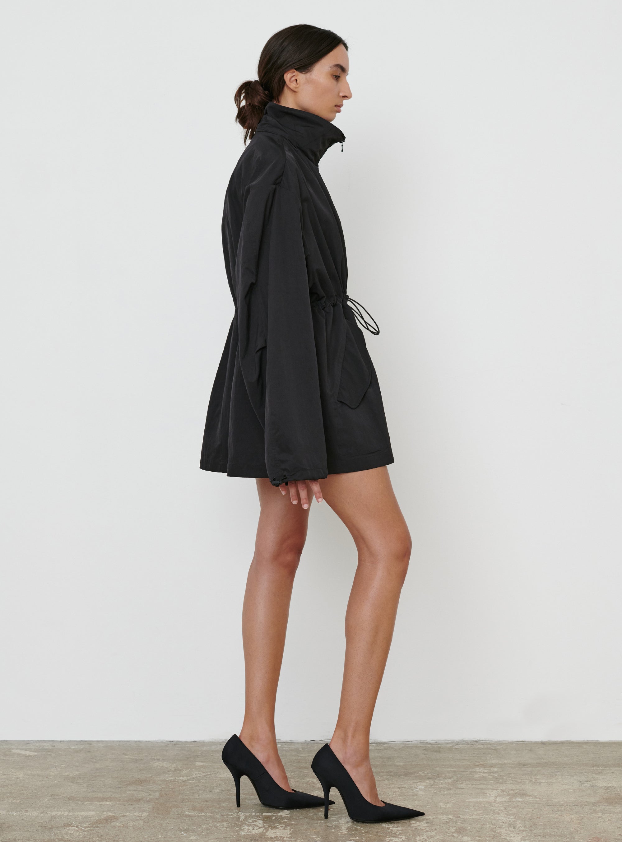 RHW Crop Anorak - Black