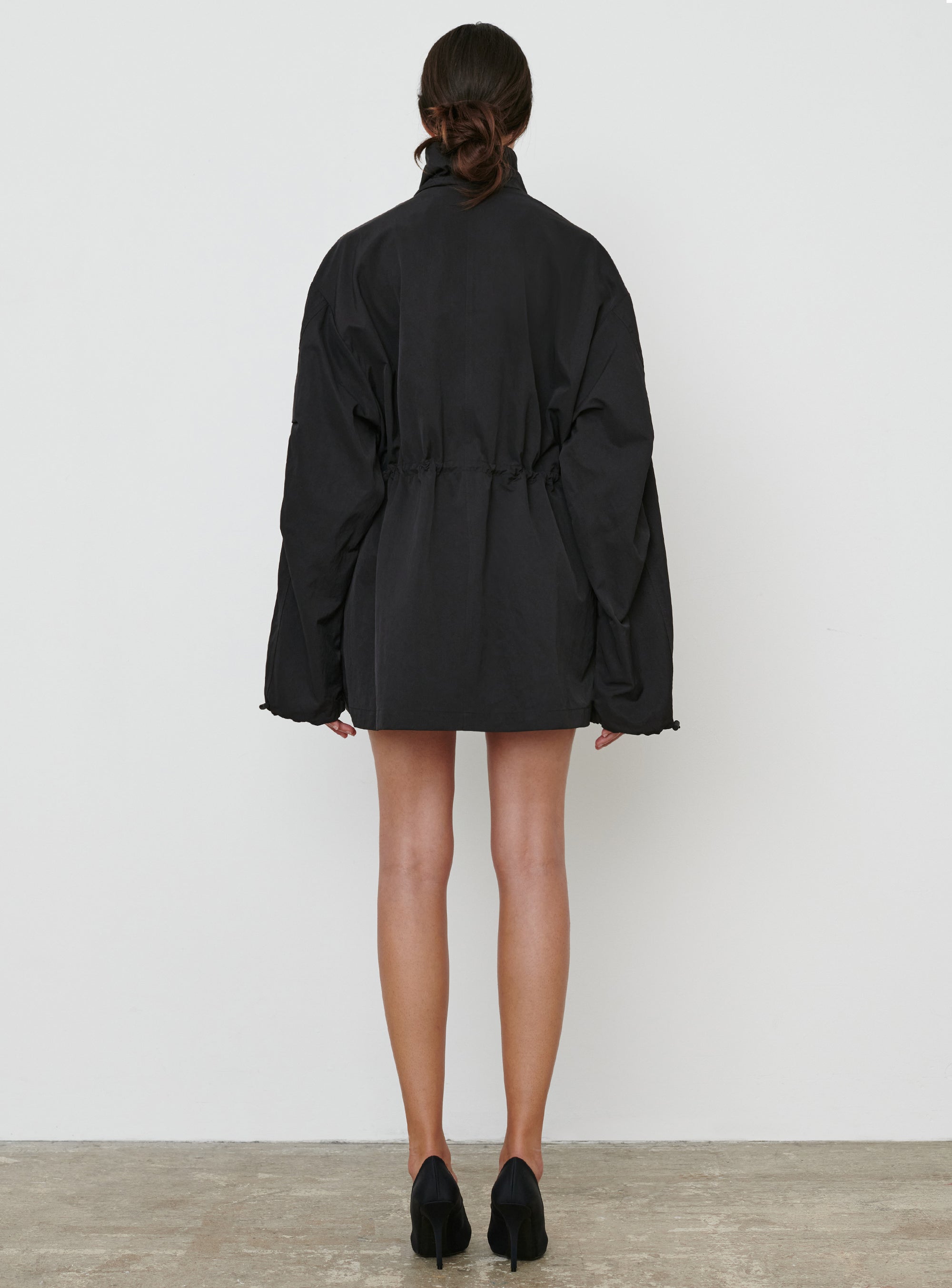 RHW Crop Anorak - Black