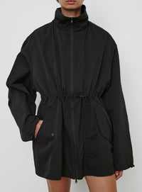 RHW Crop Anorak - Black