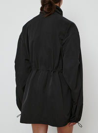 RHW Crop Anorak - Black