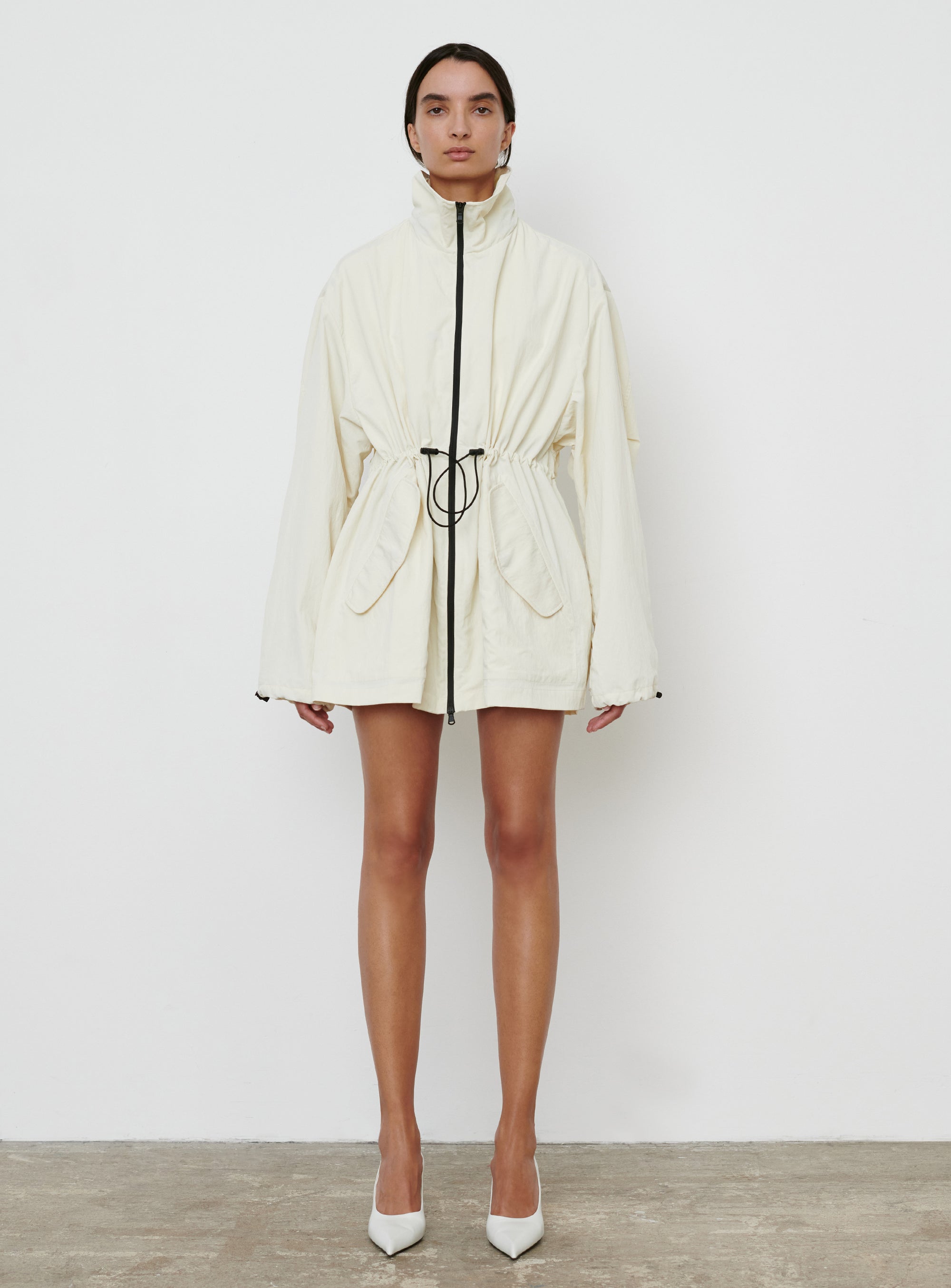 RHW Crop Anorak - Ivory