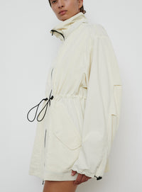 RHW Crop Anorak - Ivory