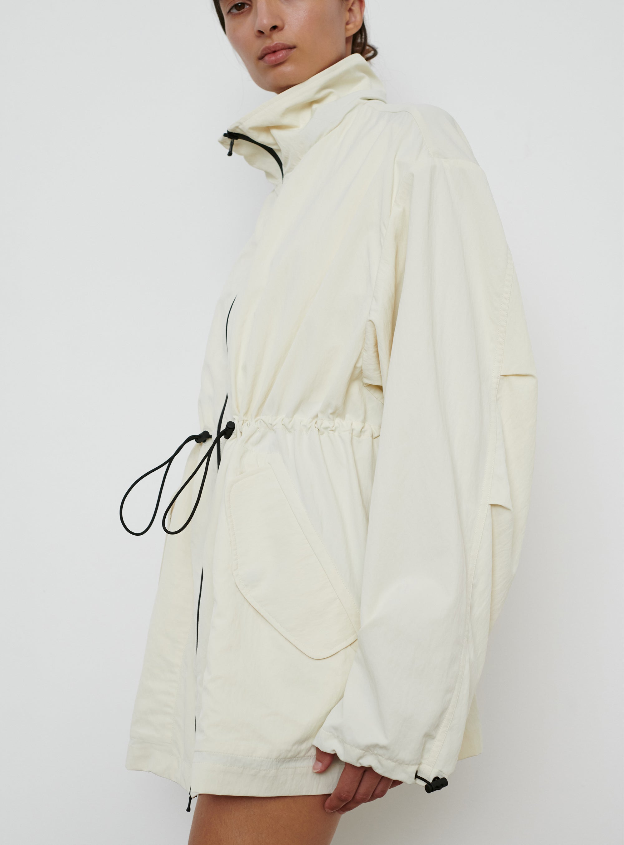 RHW Crop Anorak - Ivory