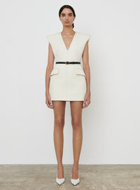 RHW Sculpted Dress Mini - Ivory