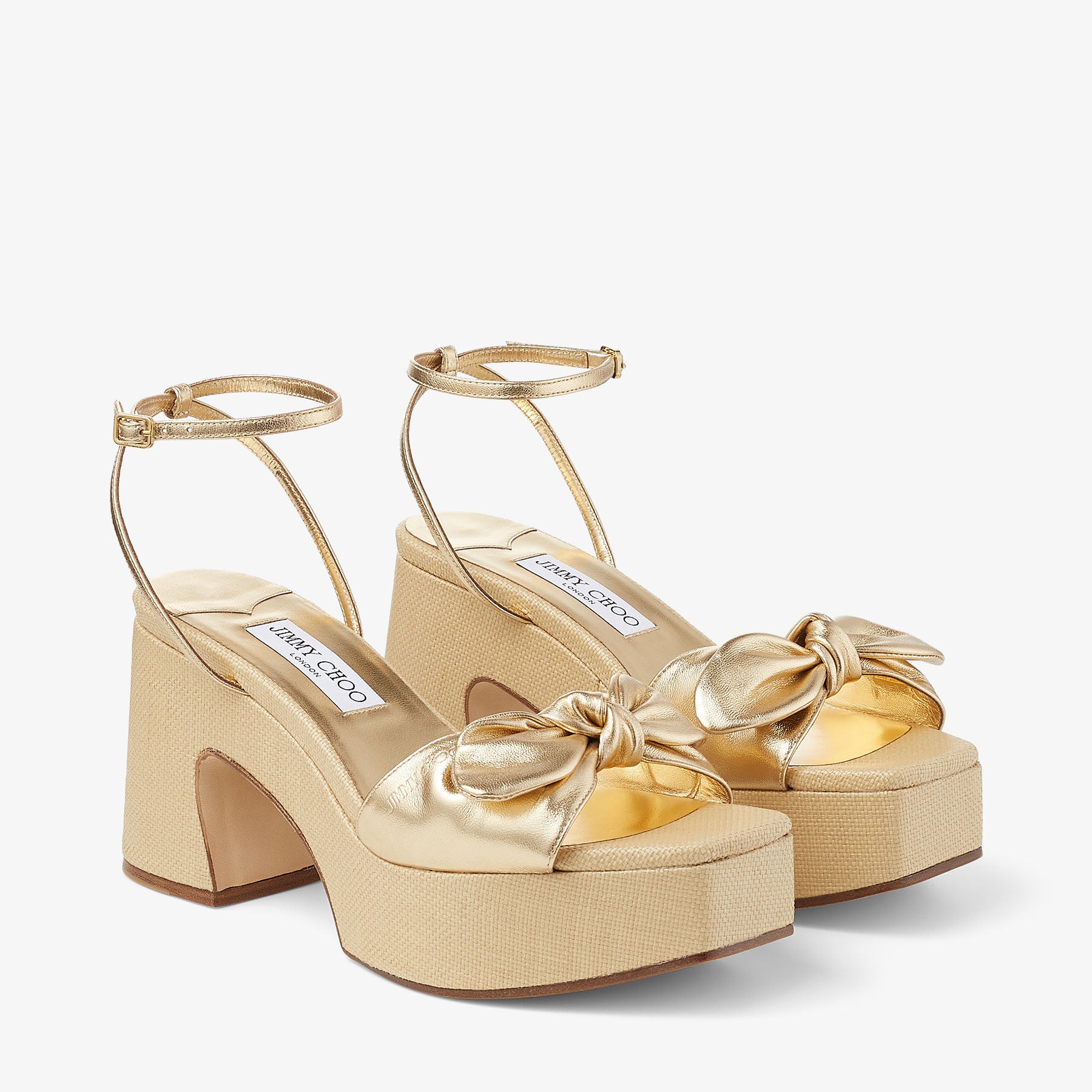 ZNO STOCK 0 / Reco 150 GOLD/NATURAL Casual Wedge RICIA 95