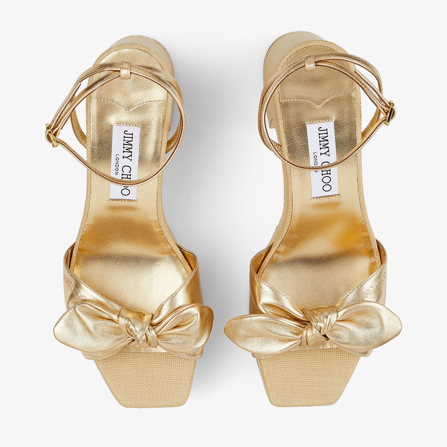 ZNO STOCK 0 / Reco 150 GOLD/NATURAL Casual Wedge RICIA 95