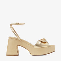 ZNO STOCK 0 / Reco 150 GOLD/NATURAL Casual Wedge RICIA 95