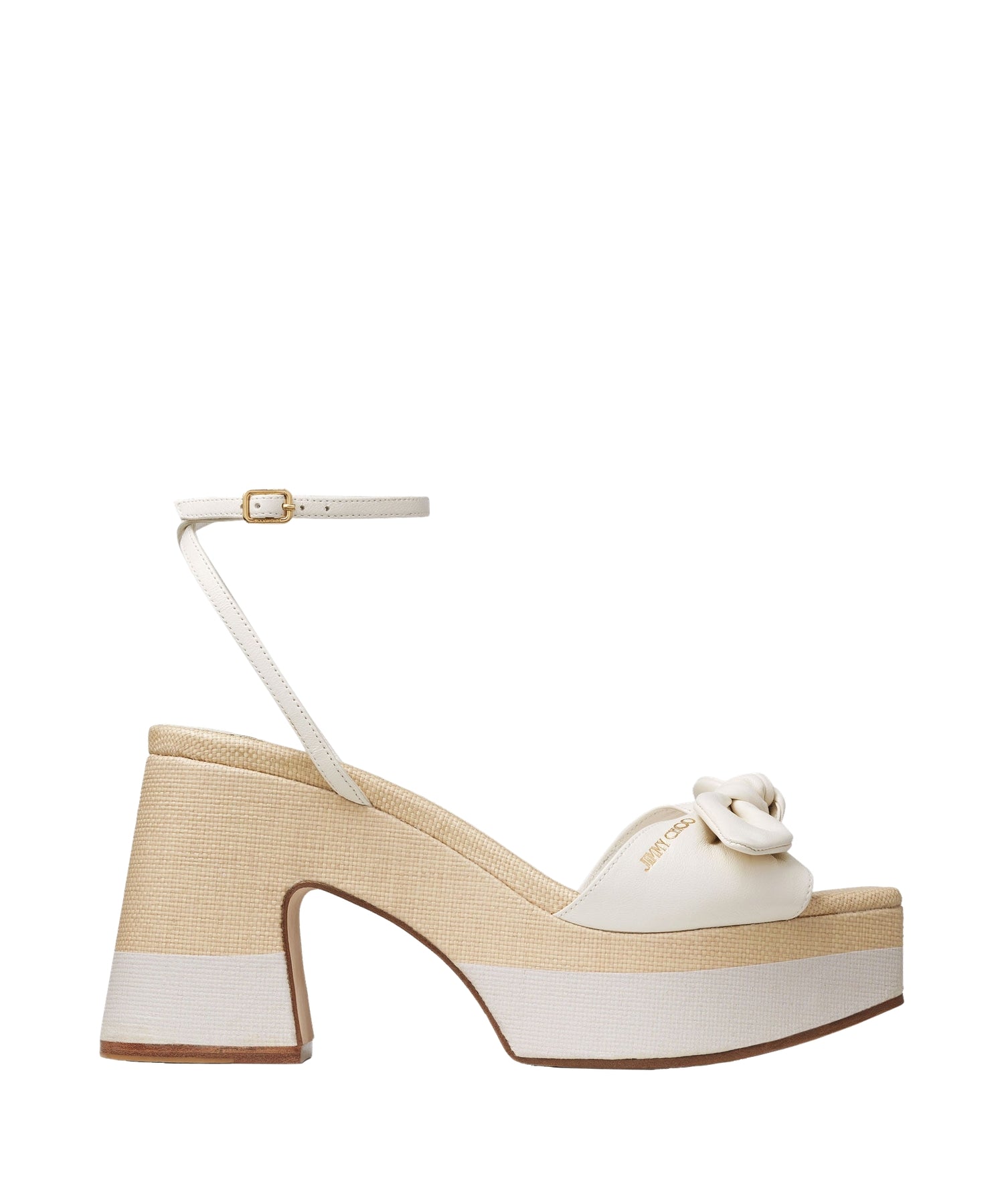 Sandales Ricia à plateforme 150 en en cuir - Latte & Natural