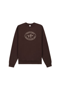 Sweatshirt Riding Club imprimé - Chocolate