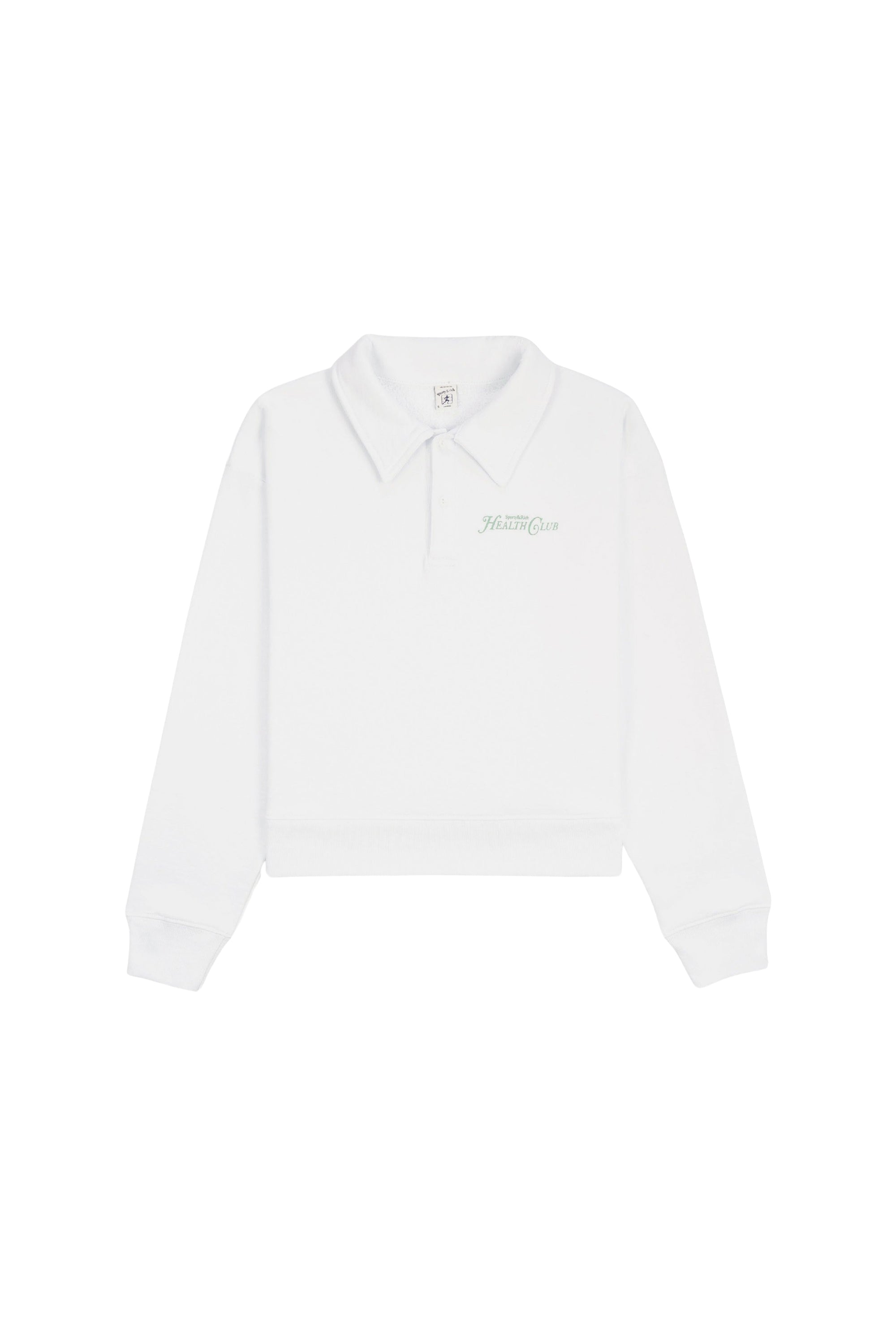 Long-sleeved polo shirt - White