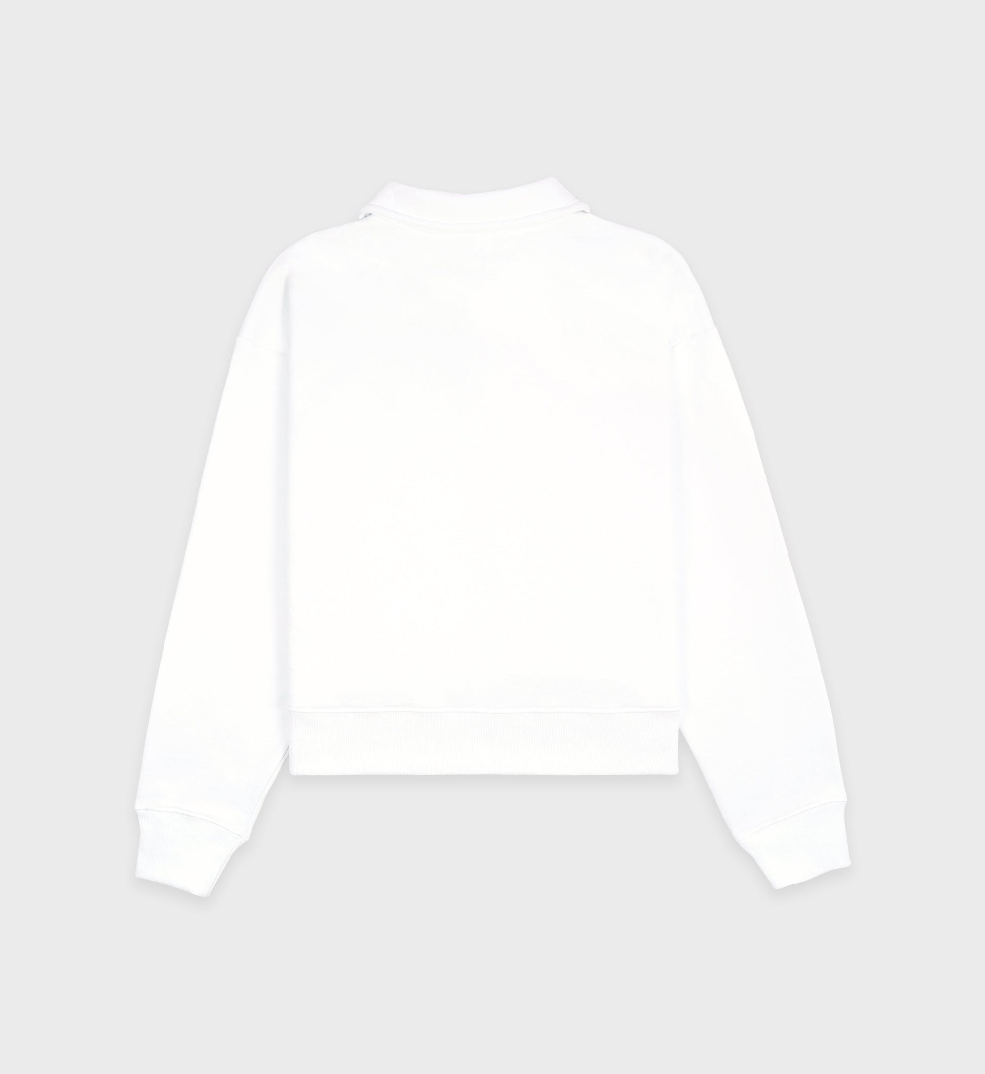 Long-sleeved polo shirt - White