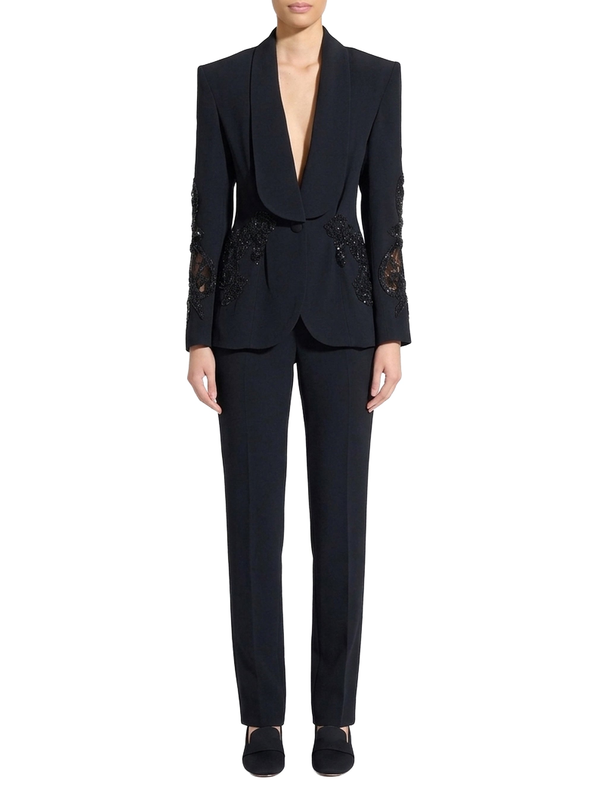 Blazer à broderies en dentelle - Raven