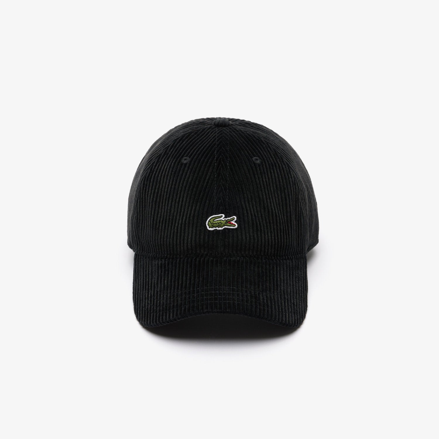 Casquette avec logo en velours côtelé - Noir