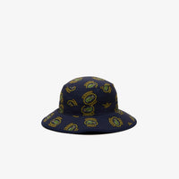 Chapeau Golf imprimé à protection UV - Marine & Ananas Noir