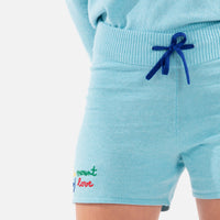 Mountain of Love shorts in Rossignol x JCC cashmere - Iceblue