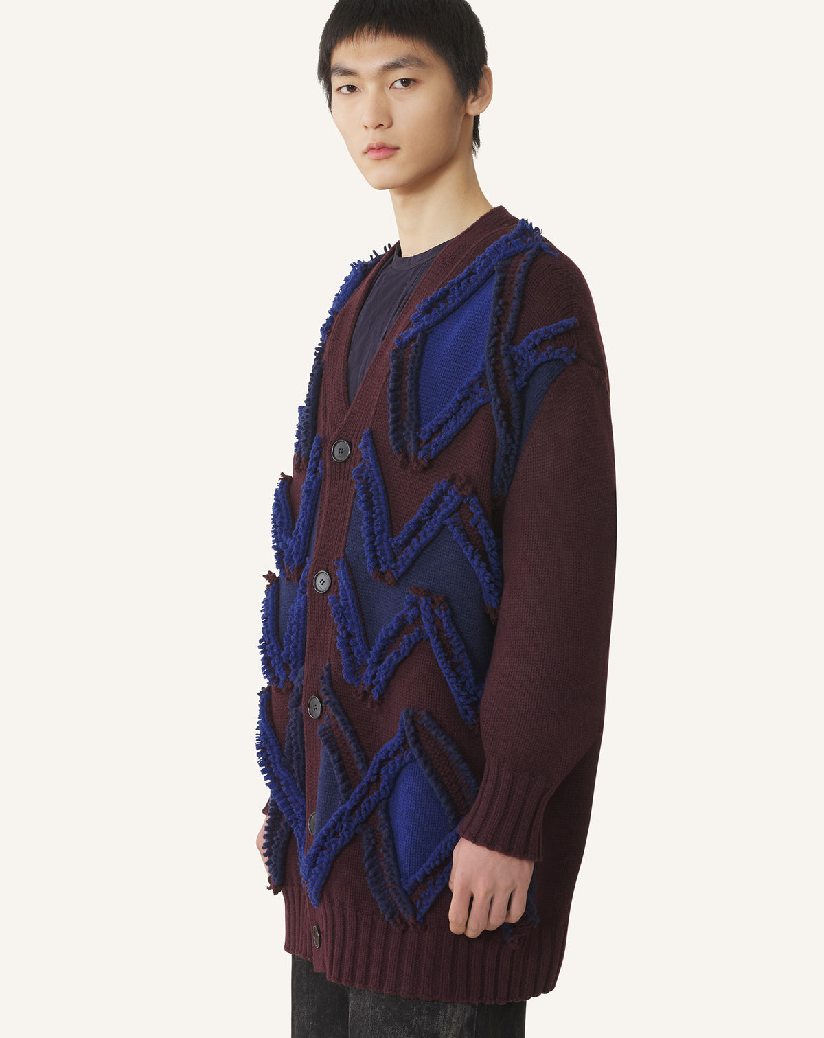 Cardigan oversize en jacquard - Bacchus