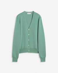 Cardigan col v - Vert de gris