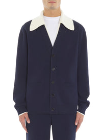 Cardigan à double épaisseur - Bleu marine