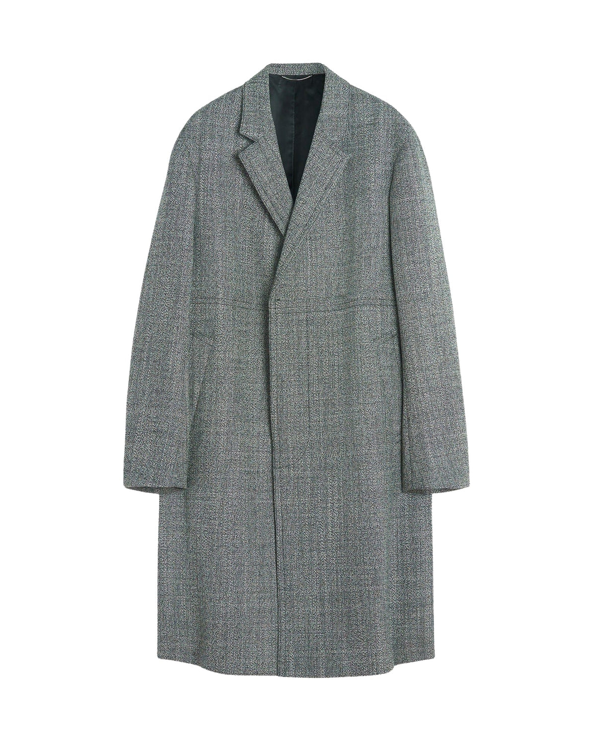 Manteau double boutonnage texturé - Noir & blanc