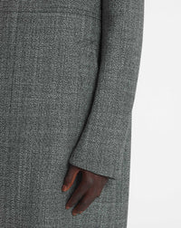Manteau double boutonnage texturé - Noir & blanc