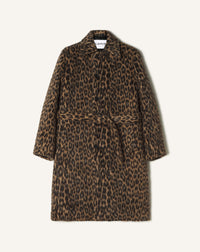 Car coat texturé - Leopard