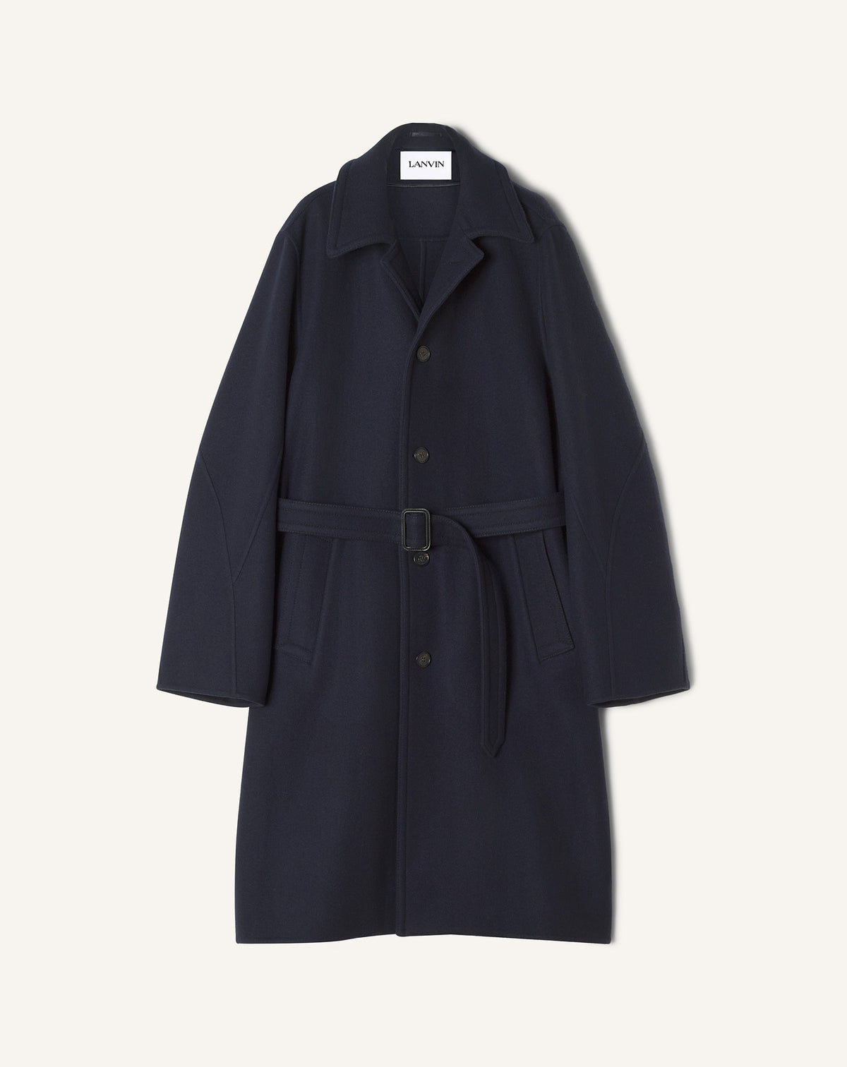 Car coat double face - Marine noir