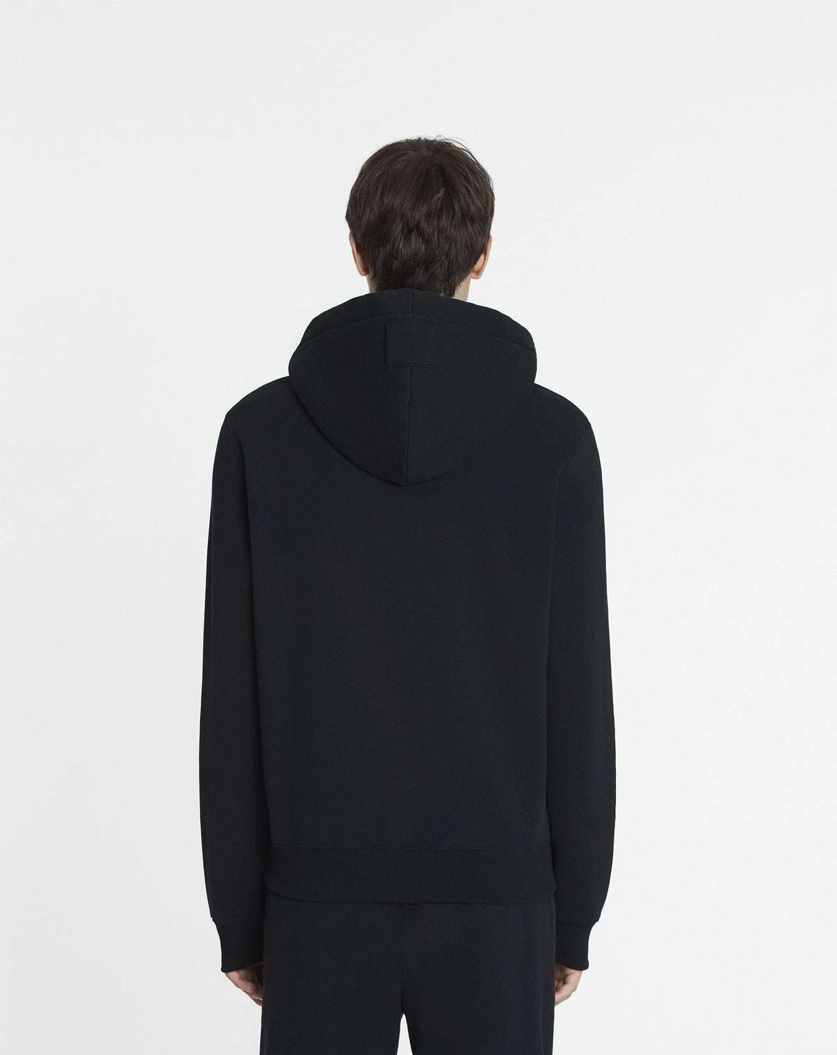 Hoodie logo manuscrit denim - Noir