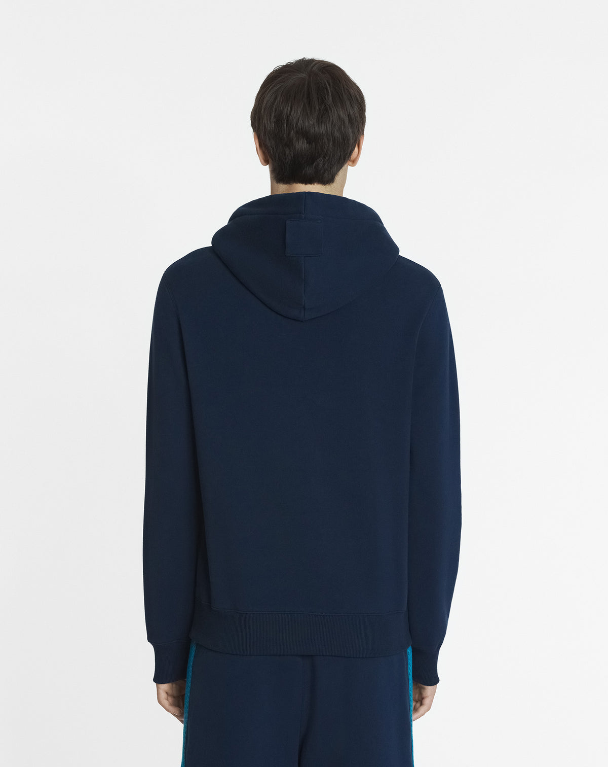 ZZNO STOCK BLEU PÉTROLE HOODIE LANVIN LACET CURB