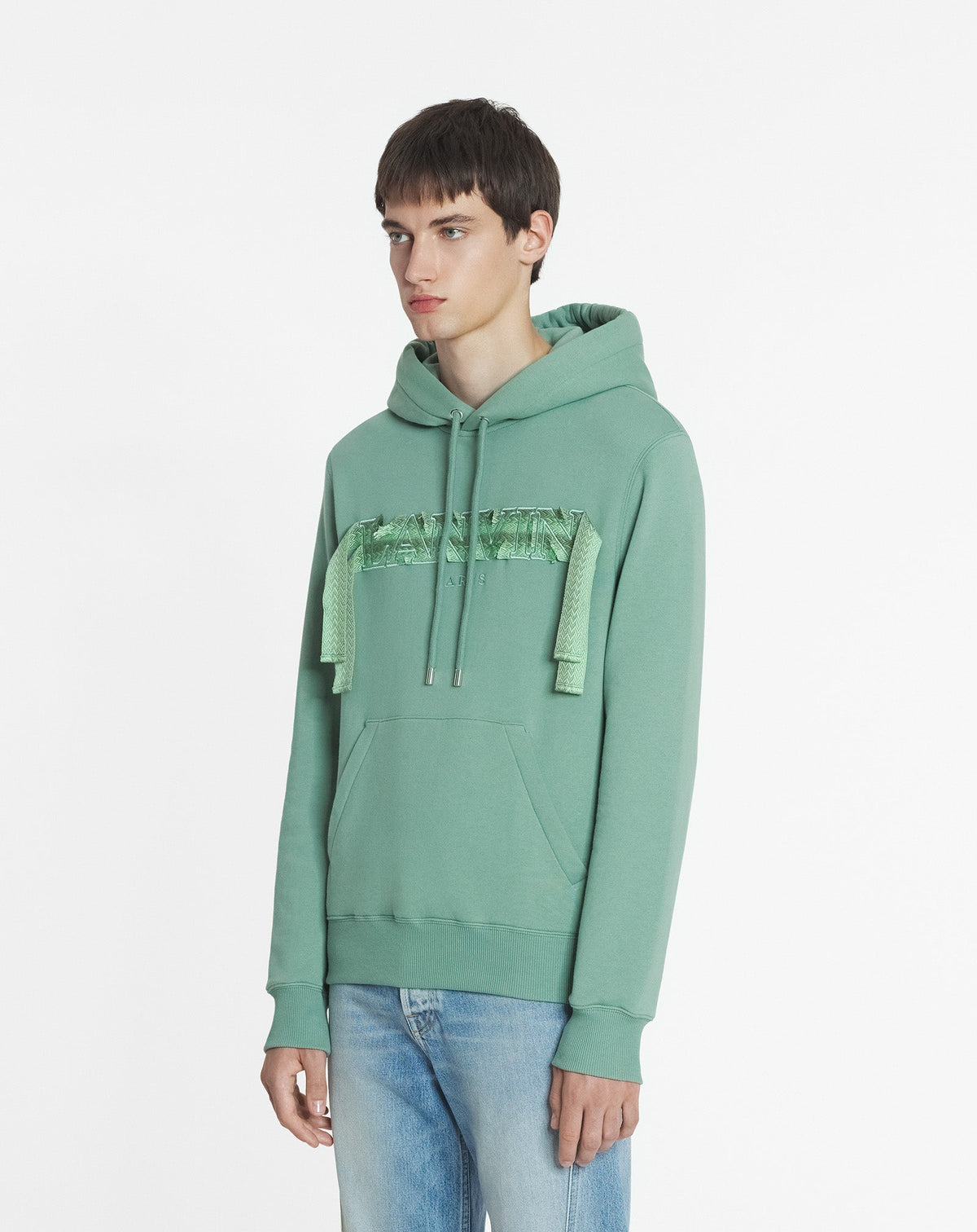 Hoodie lanvin lacet curb - Vert de gris