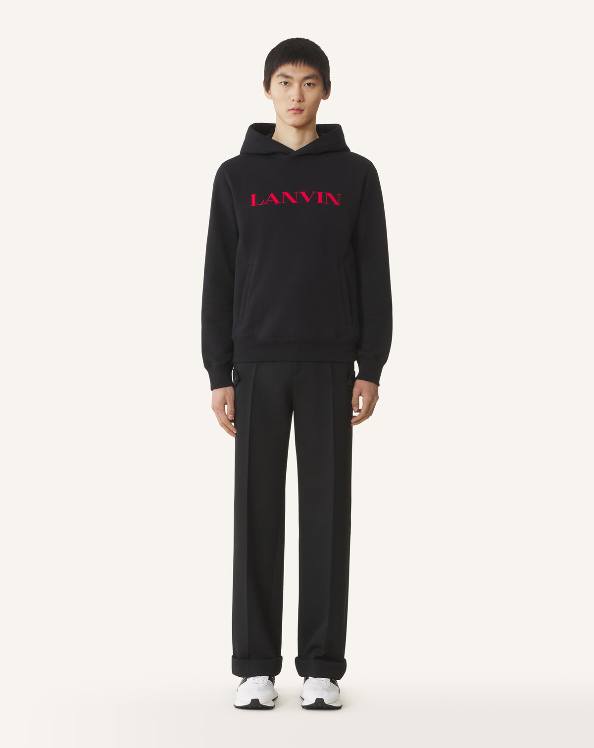 Hoodie logo lanvin - Noir