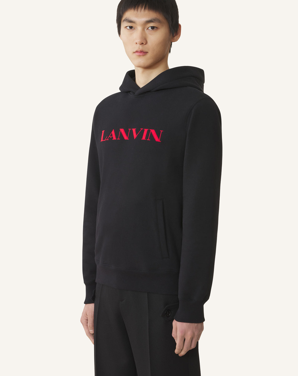 Hoodie logo lanvin - Noir