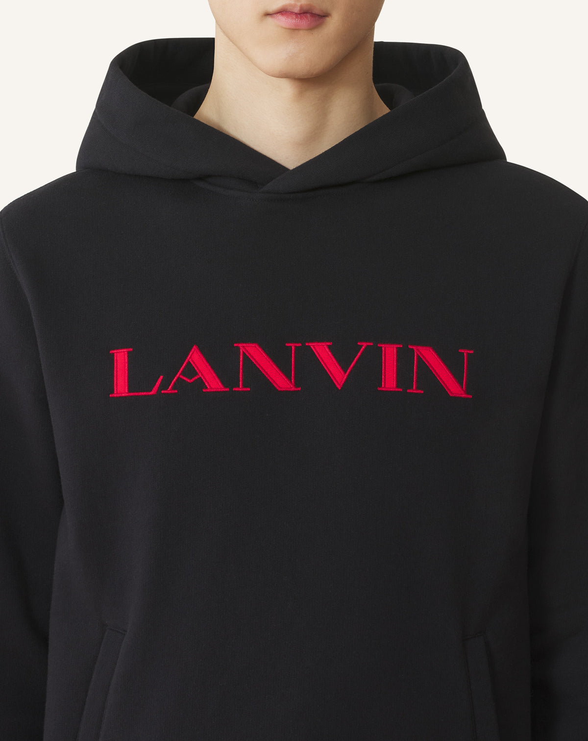 Hoodie logo lanvin - Noir