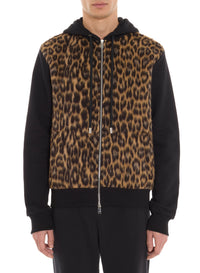 Veste zippée fourrure - Noir