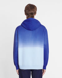 Hoodie patch lanvin effet degradé - Azur