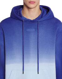 Hoodie patch lanvin effet degradé - Azur