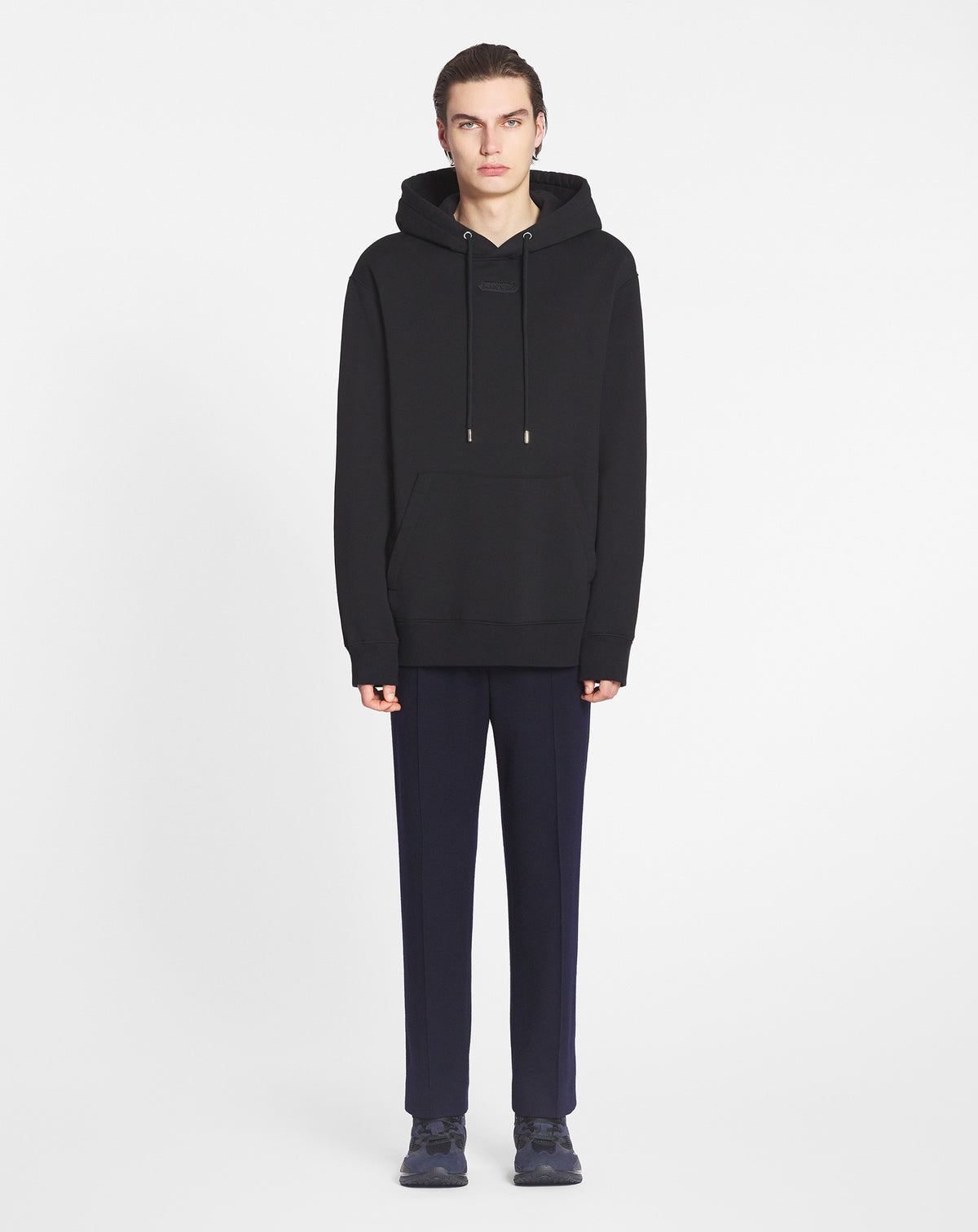 Hoodie patch lanvin - Noir