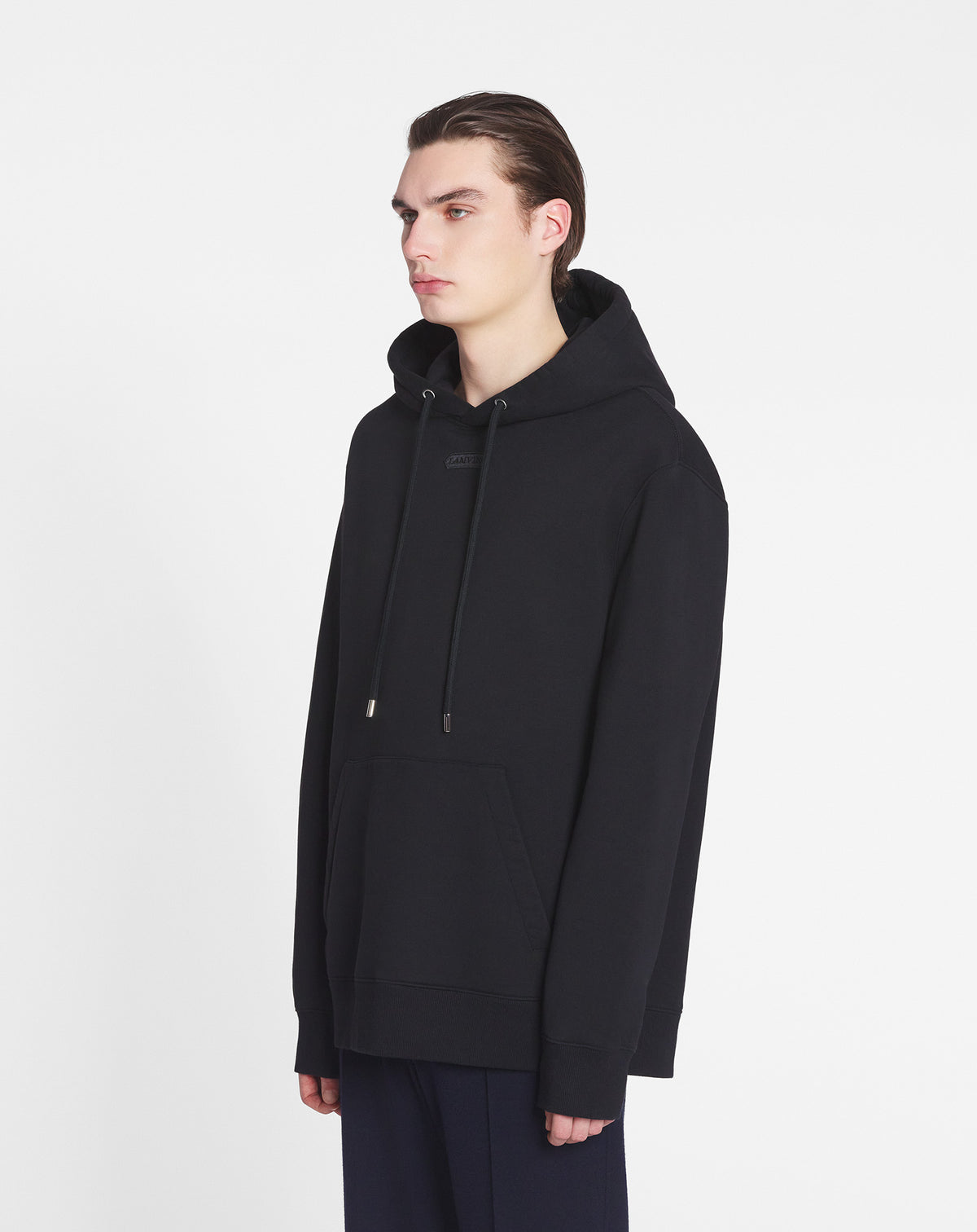 Hoodie patch lanvin - Noir