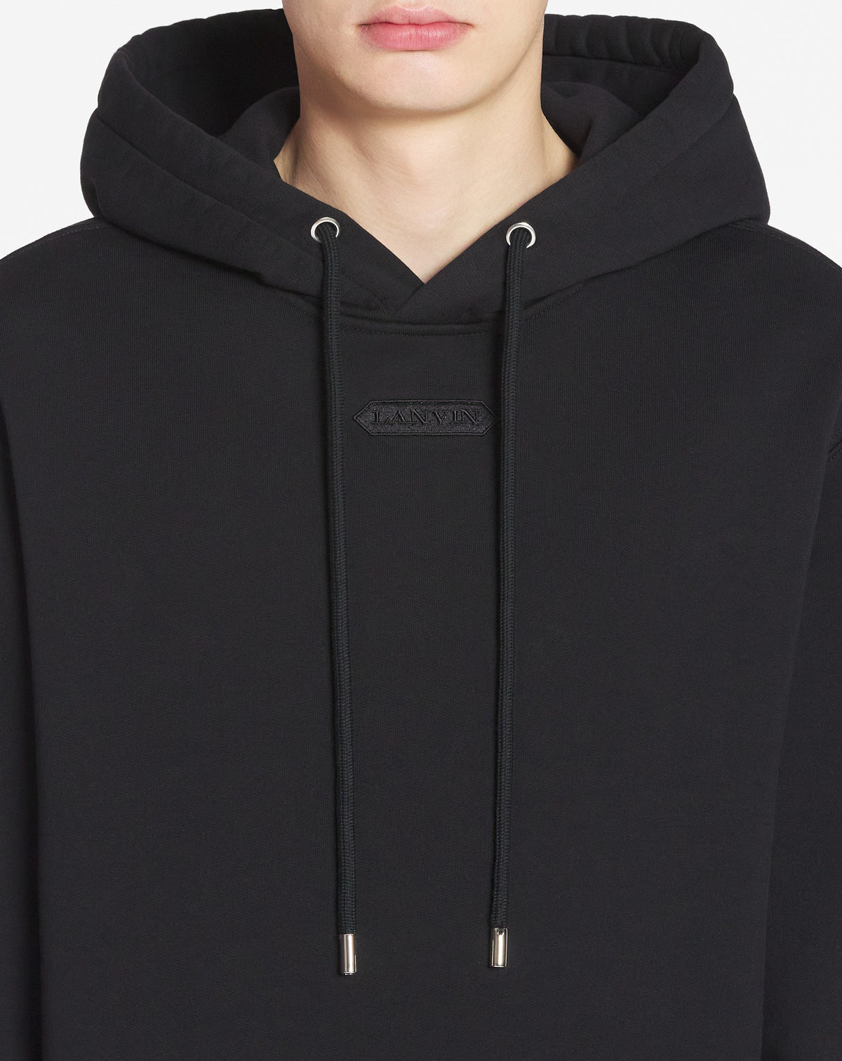 Hoodie patch lanvin - Noir
