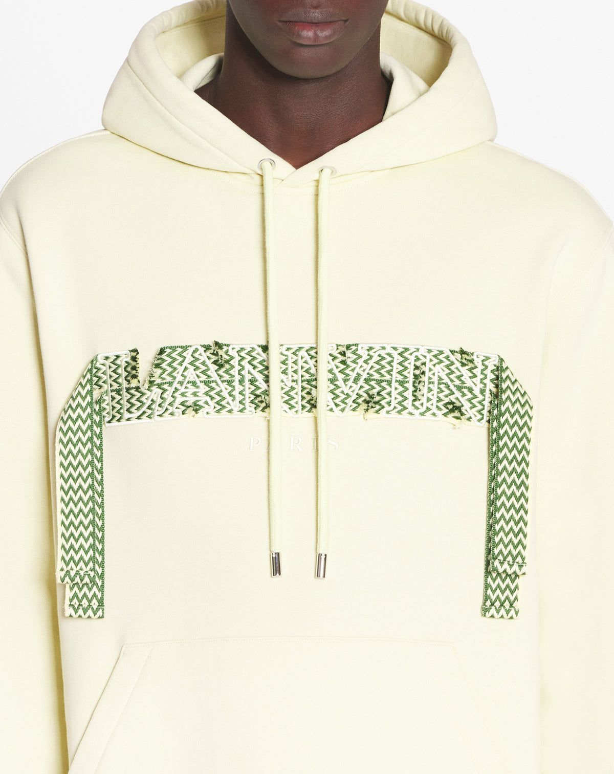 Sweat à capuche brodé Lanvin Curb - Quartz