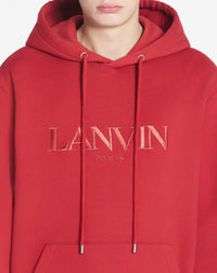 Hoodie brodé lanvin - Rouge turc